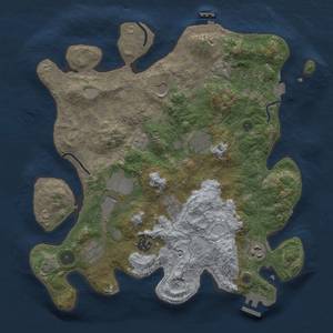 Thumbnail Rust Map: Procedural Map, Size: 3500, Seed: 907462579, 16 Monuments