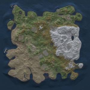 Thumbnail Rust Map: Procedural Map, Size: 4000, Seed: 2139120992, 19 Monuments