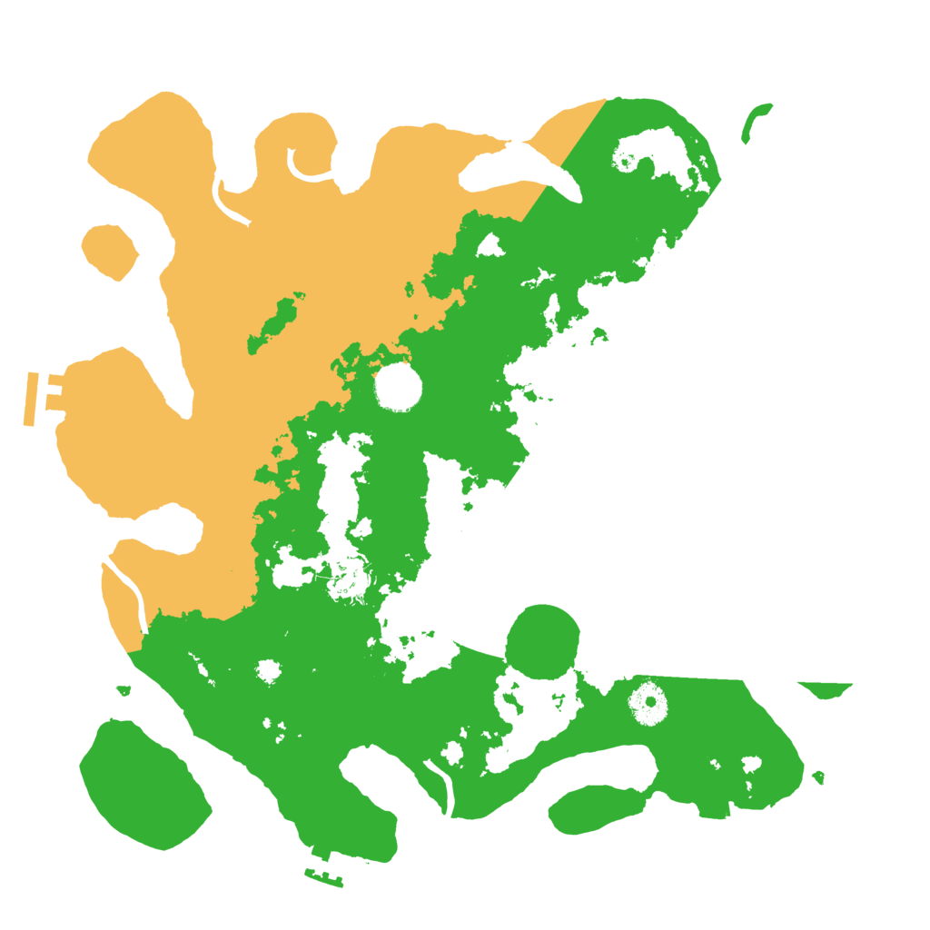 Biome Rust Map: Procedural Map, Size: 3500, Seed: 58421182