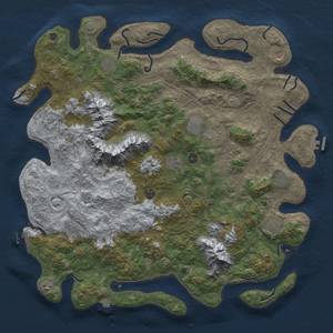 Thumbnail Rust Map: Procedural Map, Size: 5000, Seed: 589286, 19 Monuments