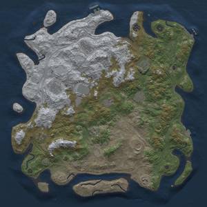 Thumbnail Rust Map: Procedural Map, Size: 4500, Seed: 1103347901, 19 Monuments