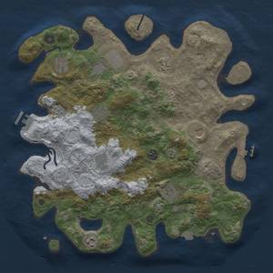 Thumbnail Rust Map: Procedural Map, Size: 3850, Seed: 1479535890, 18 Monuments