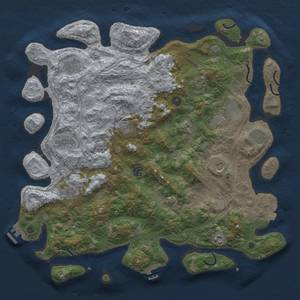 Thumbnail Rust Map: Procedural Map, Size: 4500, Seed: 1577458334, 19 Monuments