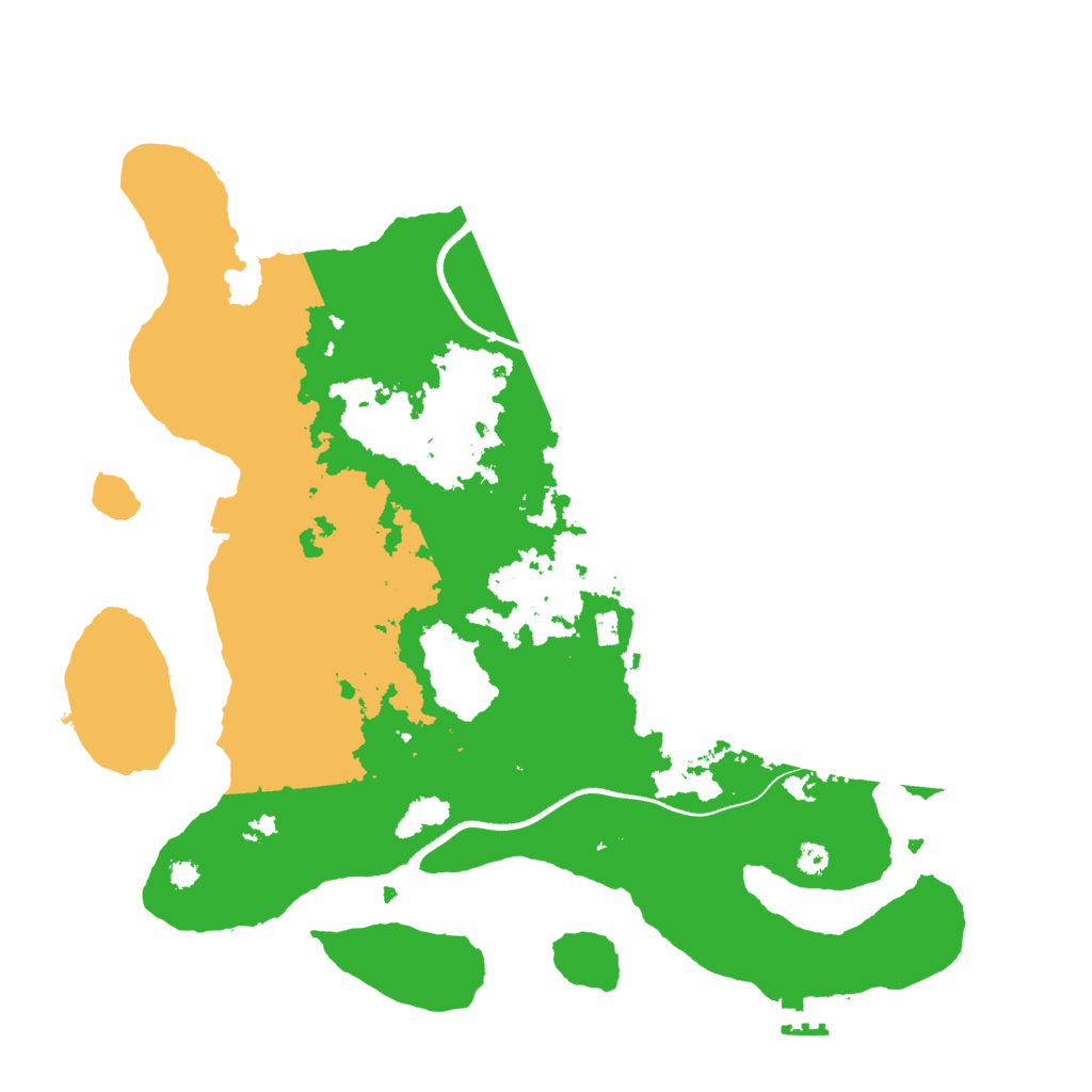 Biome Rust Map: Procedural Map, Size: 3500, Seed: 536127007