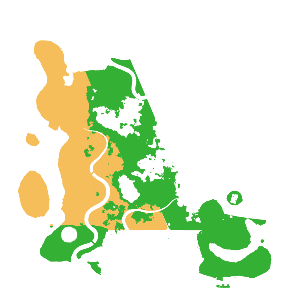 Biome Rust Map: Procedural Map, Size: 3500, Seed: 536127007