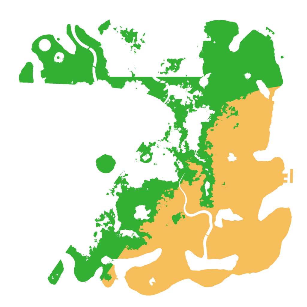 Biome Rust Map: Procedural Map, Size: 4500, Seed: 1408420257