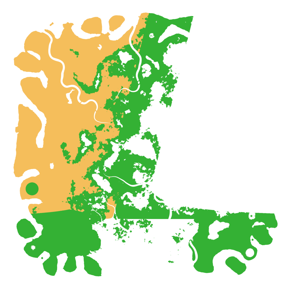 Biome Rust Map: Procedural Map, Size: 6000, Seed: 19118