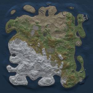 Thumbnail Rust Map: Procedural Map, Size: 4000, Seed: 648778438, 18 Monuments