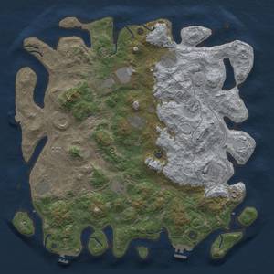 Thumbnail Rust Map: Procedural Map, Size: 4500, Seed: 93244133, 19 Monuments