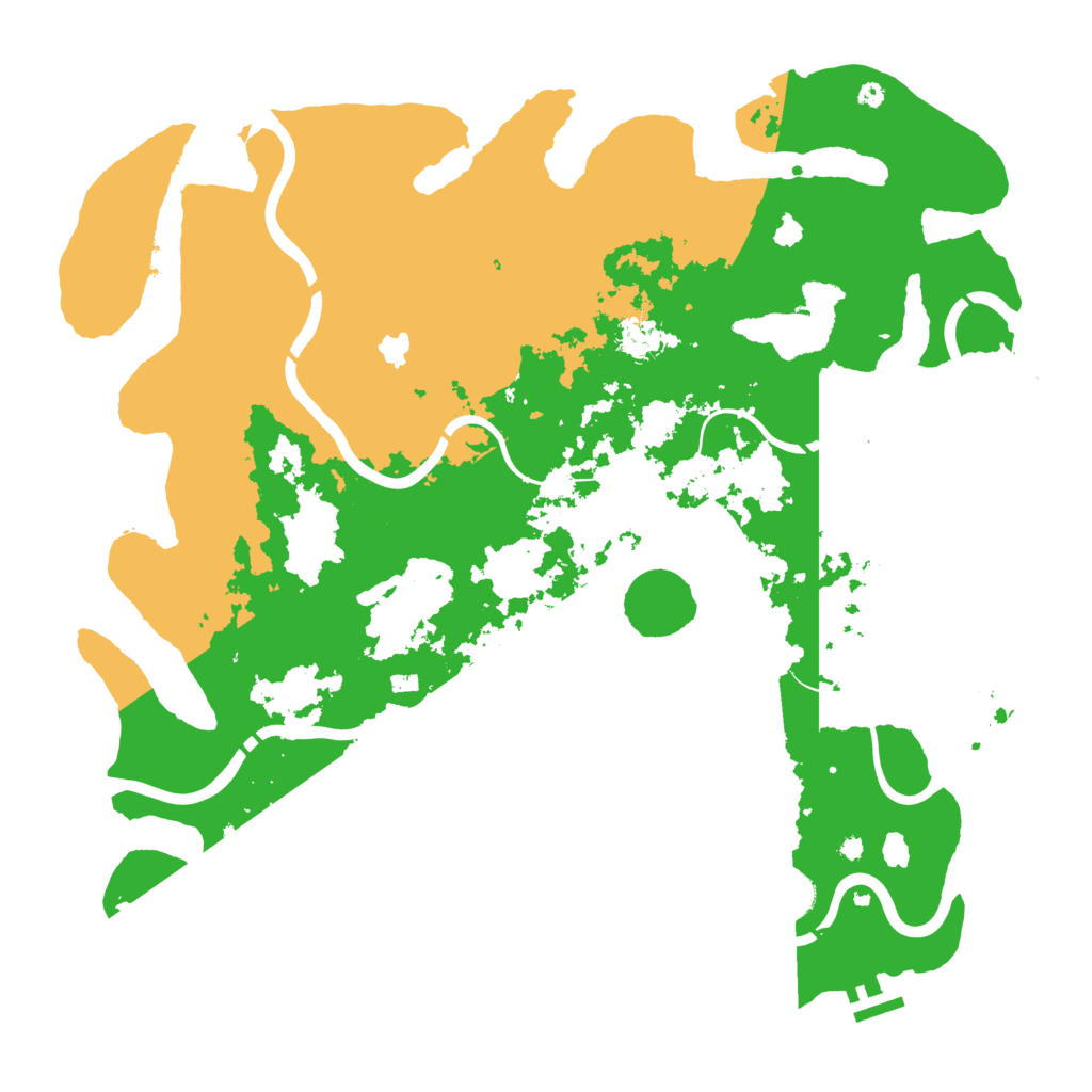 Biome Rust Map: Procedural Map, Size: 4300, Seed: 884540958
