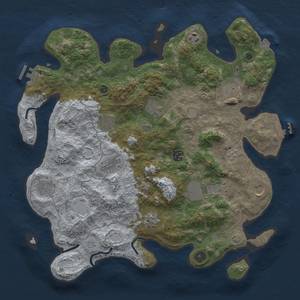 Thumbnail Rust Map: Procedural Map, Size: 4000, Seed: 50924, 19 Monuments