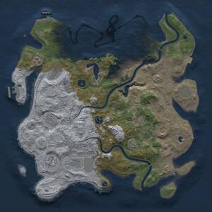 Thumbnail Rust Map: Procedural Map, Size: 4000, Seed: 50924, 15 Monuments