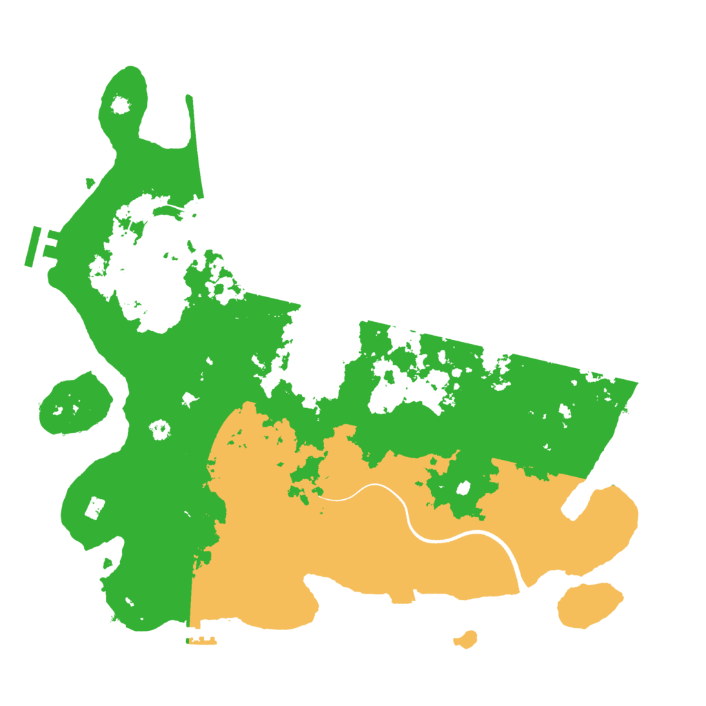 Biome Rust Map: Procedural Map, Size: 3500, Seed: 1785145597