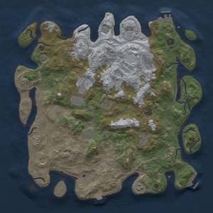 Thumbnail Rust Map: Procedural Map, Size: 4250, Seed: 2121327996, 19 Monuments