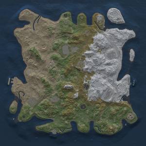 Thumbnail Rust Map: Procedural Map, Size: 4250, Seed: 682150766, 19 Monuments