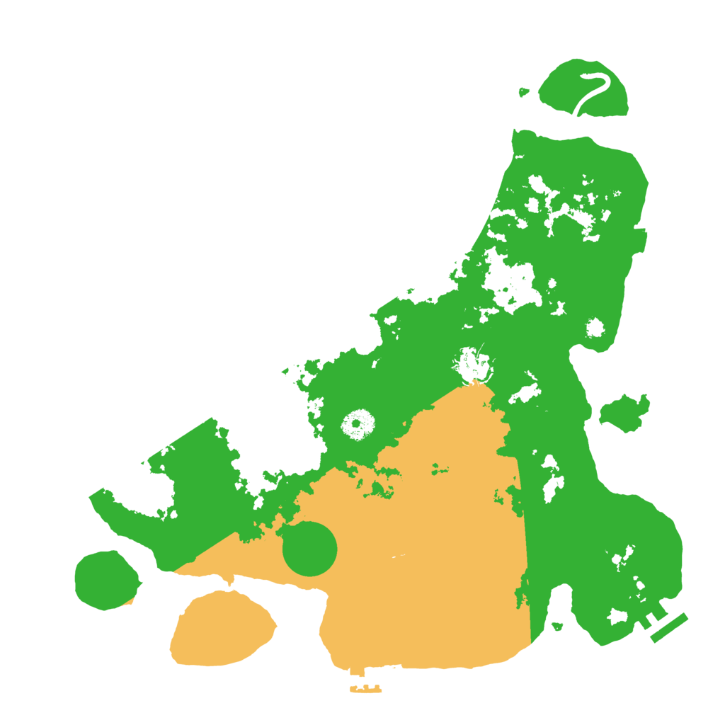 Biome Rust Map: Procedural Map, Size: 3500, Seed: 529224428