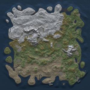 Thumbnail Rust Map: Procedural Map, Size: 5250, Seed: 485395677, 19 Monuments