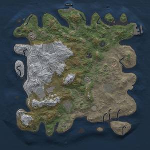 Thumbnail Rust Map: Procedural Map, Size: 3850, Seed: 1937181, 16 Monuments