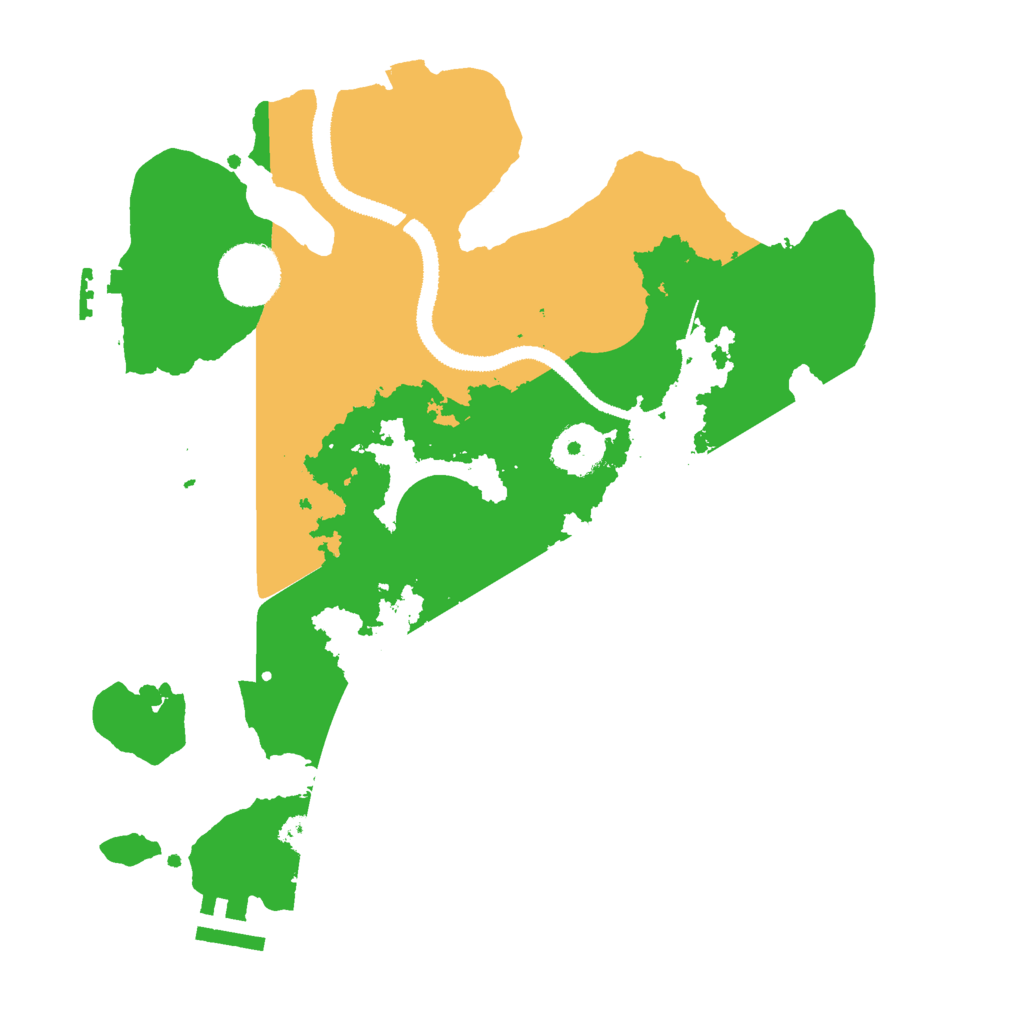 Biome Rust Map: Procedural Map, Size: 3000, Seed: 395637534