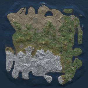 Thumbnail Rust Map: Procedural Map, Size: 4250, Seed: 1068752317, 18 Monuments