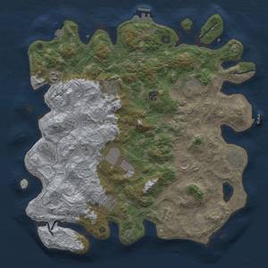 Thumbnail Rust Map: Procedural Map, Size: 4250, Seed: 1820184174, 19 Monuments