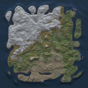 Thumbnail Rust Map: Procedural Map, Size: 4500, Seed: 445401692, 19 Monuments