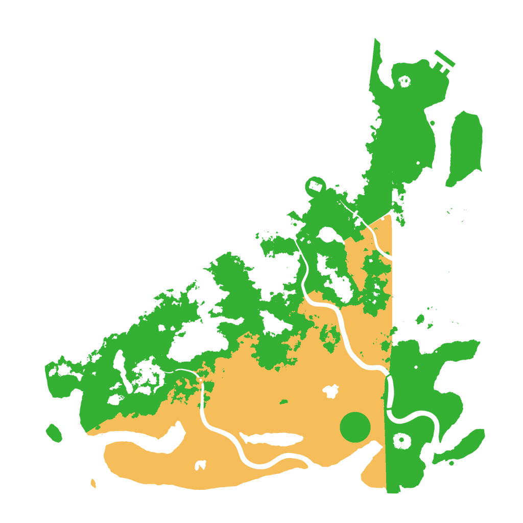 Biome Rust Map: Procedural Map, Size: 4500, Seed: 445401692