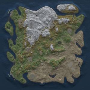 Thumbnail Rust Map: Procedural Map, Size: 4300, Seed: 905202469, 19 Monuments