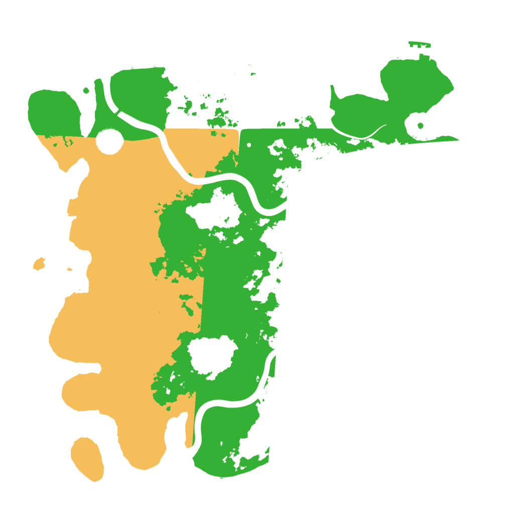Biome Rust Map: Procedural Map, Size: 3500, Seed: 28725