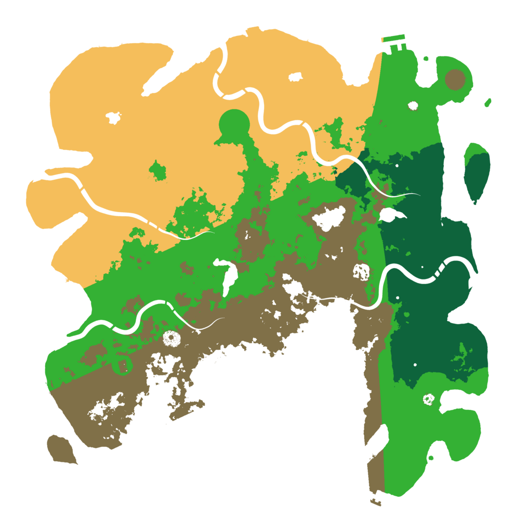 Biome Rust Map: Procedural Map, Size: 4500, Seed: 841154318