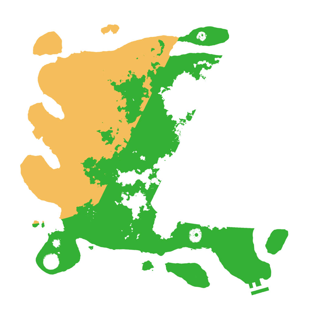 Biome Rust Map: Procedural Map, Size: 3500, Seed: 1493248127