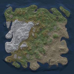 Thumbnail Rust Map: Procedural Map, Size: 4500, Seed: 2225, 19 Monuments