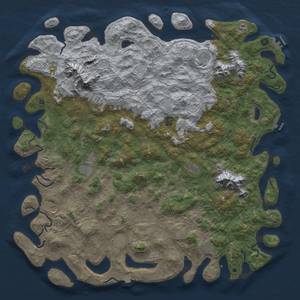 Thumbnail Rust Map: Procedural Map, Size: 6000, Seed: 51120, 19 Monuments