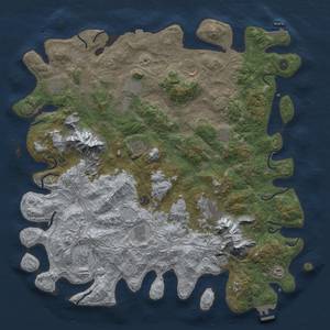 Thumbnail Rust Map: Procedural Map, Size: 5000, Seed: 580346013, 19 Monuments