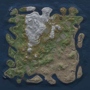 Thumbnail Rust Map: Procedural Map, Size: 4250, Seed: 967953959, 19 Monuments