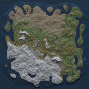 Thumbnail Rust Map: Procedural Map, Size: 5000, Seed: 1625359691, 19 Monuments