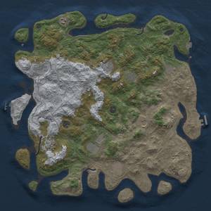 Thumbnail Rust Map: Procedural Map, Size: 4500, Seed: 1558165773, 19 Monuments