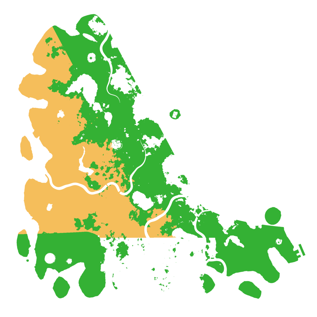 Biome Rust Map: Procedural Map, Size: 5250, Seed: 1241515