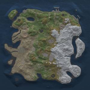 Thumbnail Rust Map: Procedural Map, Size: 3500, Seed: 1983022878, 17 Monuments