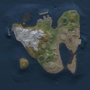 Thumbnail Rust Map: Procedural Map, Size: 2000, Seed: 423878723, 8 Monuments