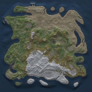 Thumbnail Rust Map: Procedural Map, Size: 4250, Seed: 703414475, 19 Monuments