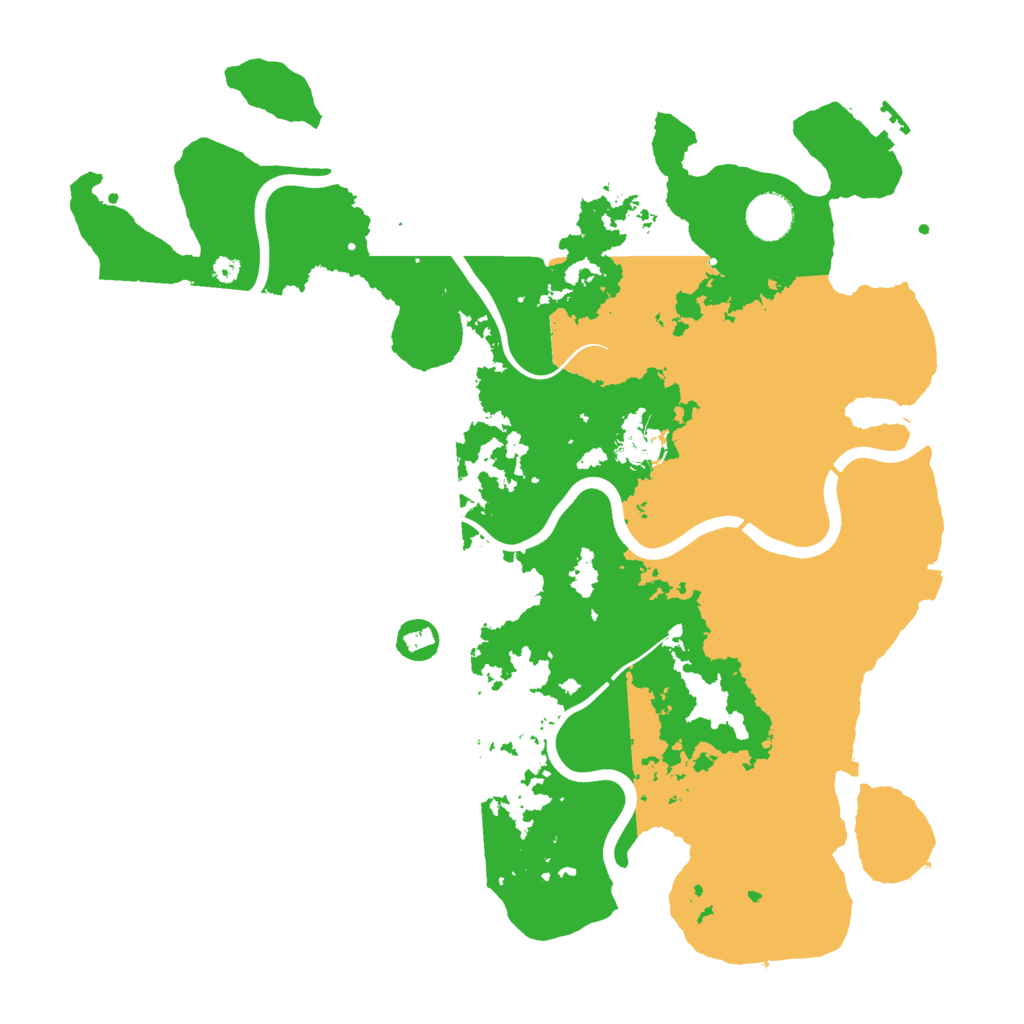 Biome Rust Map: Procedural Map, Size: 3900, Seed: 100