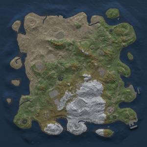 Thumbnail Rust Map: Procedural Map, Size: 4250, Seed: 777831802, 19 Monuments