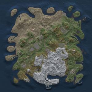 Thumbnail Rust Map: Procedural Map, Size: 4000, Seed: 796002088, 18 Monuments