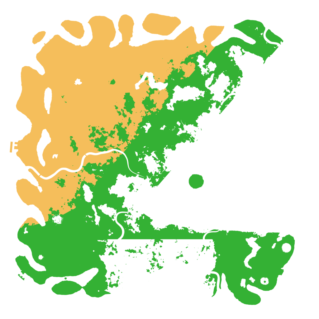 Biome Rust Map: Procedural Map, Size: 6000, Seed: 5634190