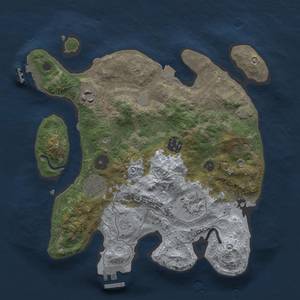 Thumbnail Rust Map: Procedural Map, Size: 3000, Seed: 1156010152, 12 Monuments