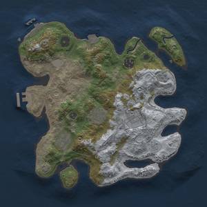 Thumbnail Rust Map: Procedural Map, Size: 3000, Seed: 430647710, 13 Monuments