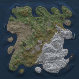 Thumbnail Rust Map: Procedural Map, Size: 3650, Seed: 215829794, 16 Monuments