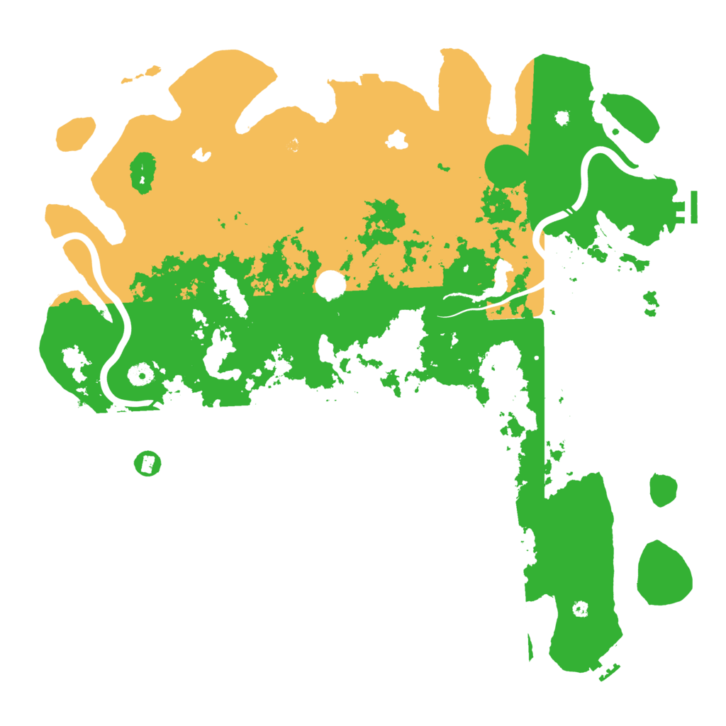 Biome Rust Map: Procedural Map, Size: 4500, Seed: 458360091