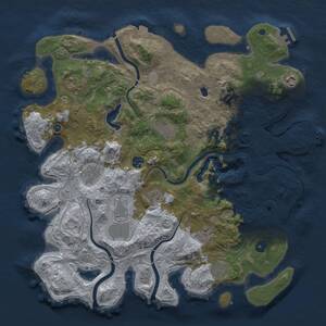 Thumbnail Rust Map: Procedural Map, Size: 4250, Seed: 264890891, 16 Monuments